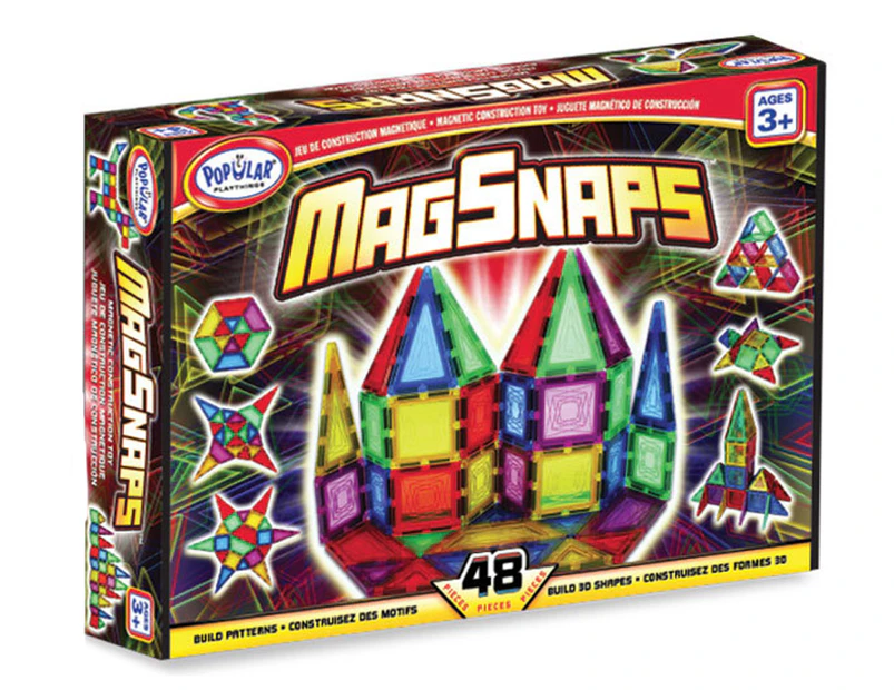 Popular Playthings MagSnaps Playset 48-Piece - Multi
