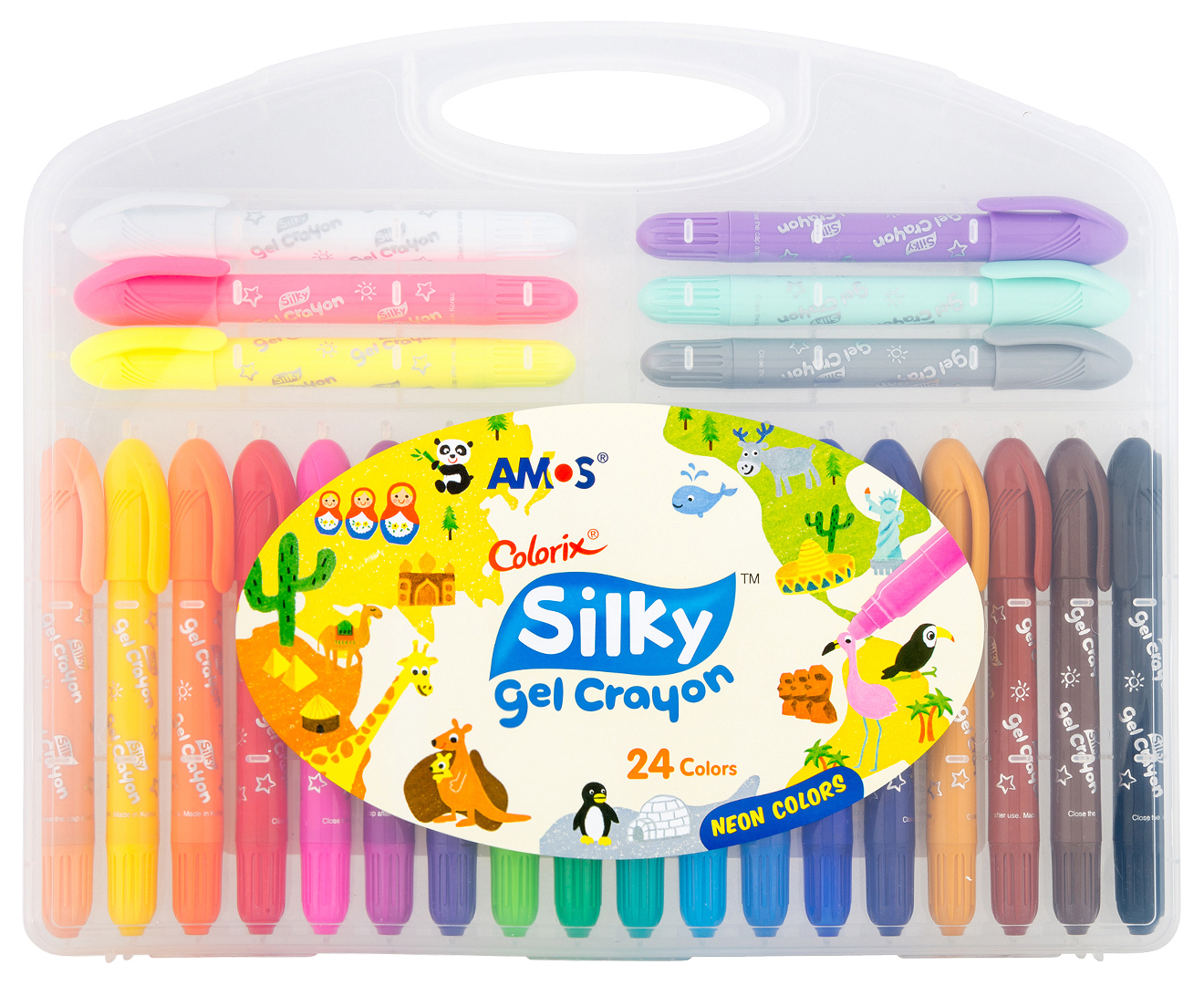 Amos Silky Gel Crayon 24-Pack - Multi | Catch.com.au