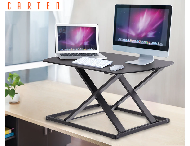 Carter Ultra Slim Height Adjustable Sit-Stand Desk Riser