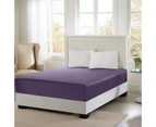 2000TC Cotton Rich Fitted Sheet King Bed - Eggplant