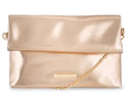 Cooper St Tasty Fold Over Bag - Rose Gold