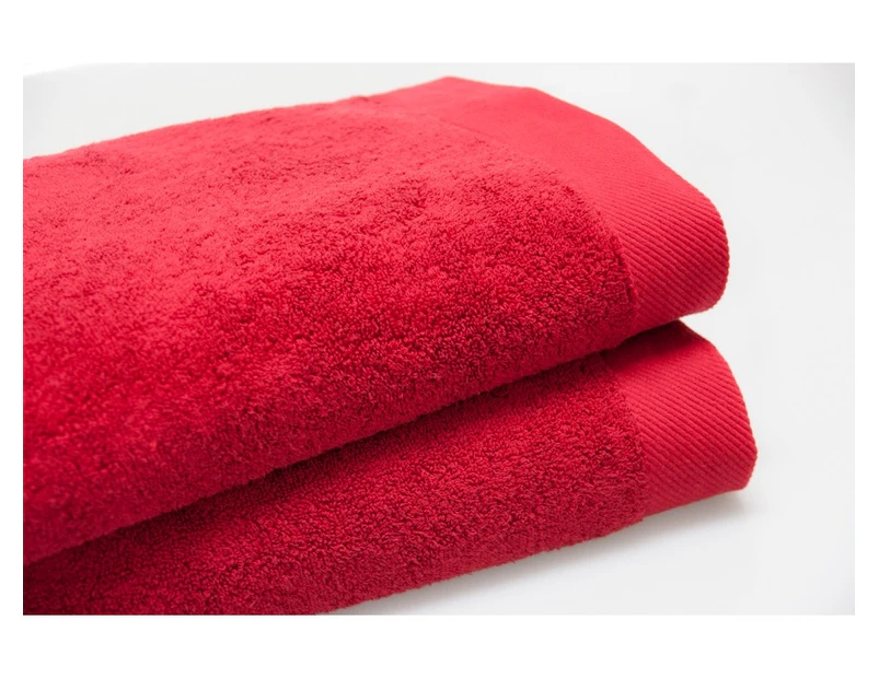 Benson Air Twist Super Plush 580GSM Bath Towel - Red