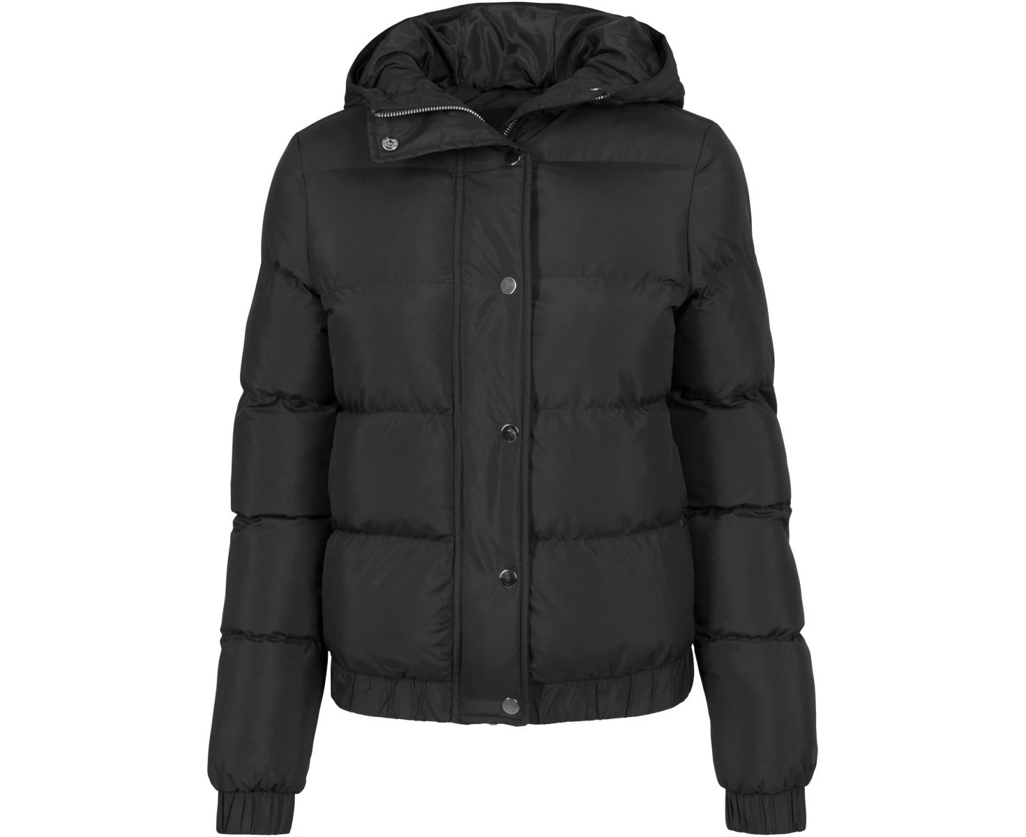 Urban Classics Ladies - Hooded Puffer Winterjacket black