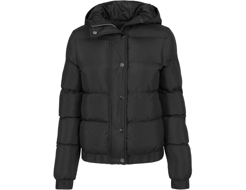 Urban Classics Ladies - Hooded Puffer Winterjacket black