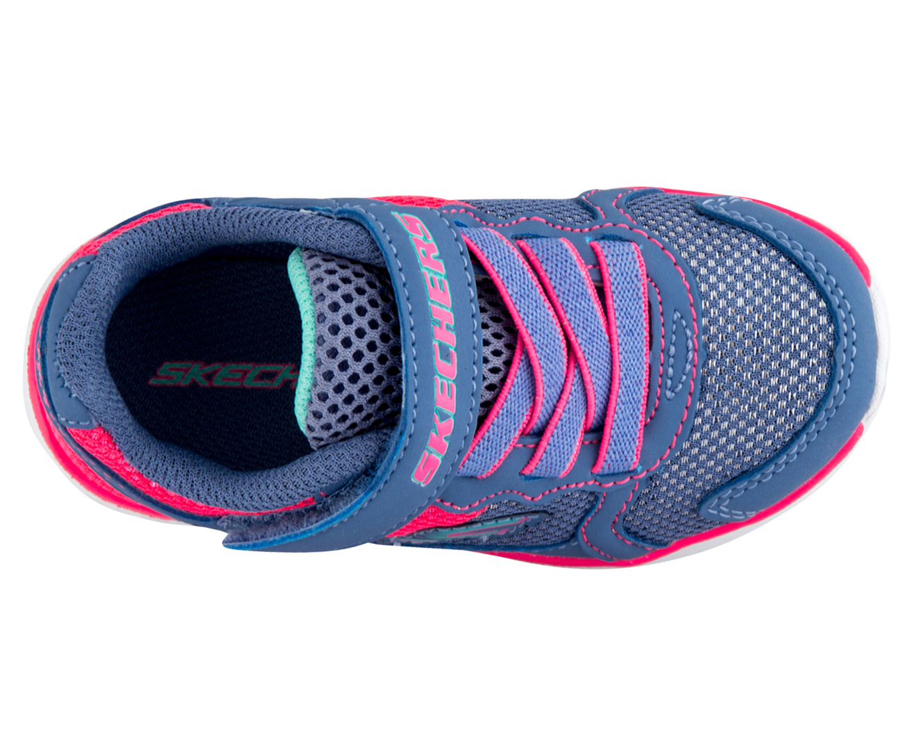 Skechers Girls' Toddler Go Run 400 Sparkle Sprinters Shoe - Blue/Neon ...