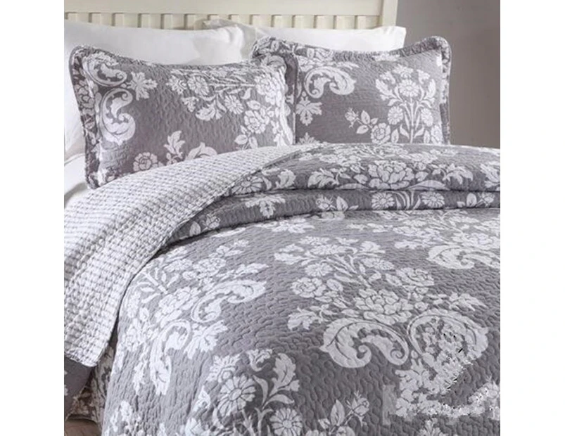 Luxury Quilted 100% Cotton Coverlet / Bedspread Set Queen King Size Bed 230x250cm 136#
