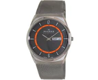 Skagen Melbye Titanium Case With Mesh Band Skw6007 Men's Grey Dial Quartz Watch