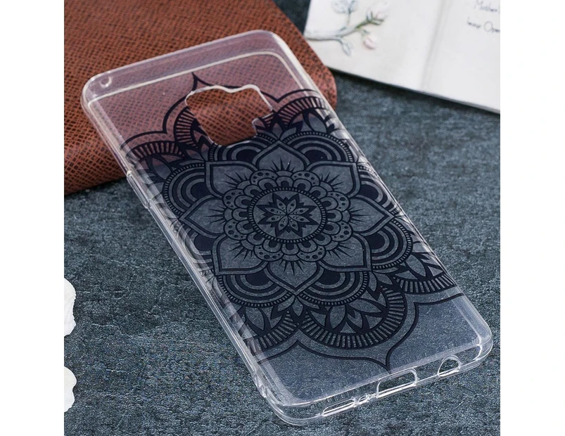 For Samsung Galaxy S9 Back Case,Black Datura Durable HighQuality Shielding Cover