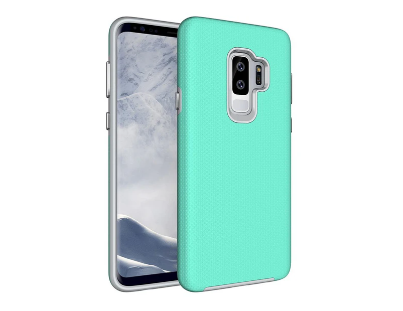 For Samsung Galaxy S9 PLUS Back Case,Strong Armour Durable Shielding Cover,Green