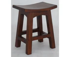 Timber Kitchen Stool H 48 cm in Mahogany