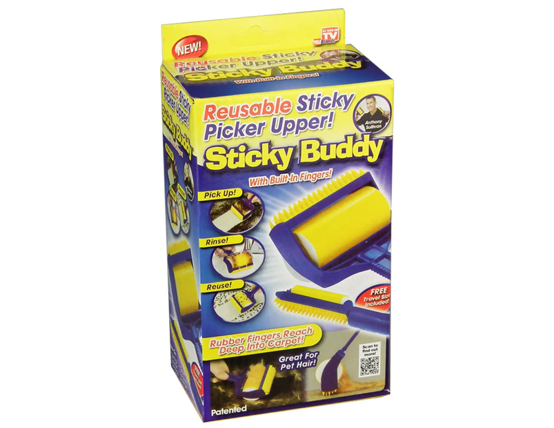 Reusable Sticky Picker Upper Sticky Buddy - Blue/Yellow