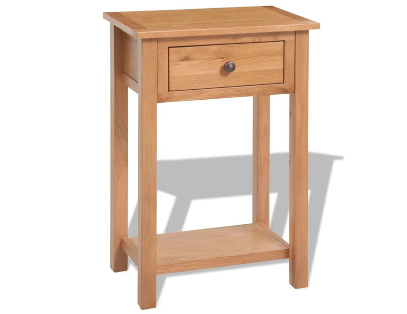 Console Table Solid Oak 50x32x75 cm Brown