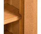 Storage Cabinet Solid Oak 50x22x122 cm