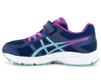 ASICS Girl's Pre-School GEL-Contend 4 Shoe - Indigo Blue/Porcelain Blue/Orchid