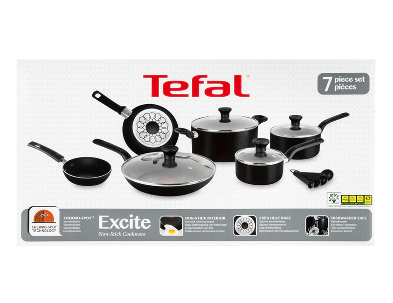 Tefal Excite 7-Piece Non-Stick Cookware Set