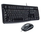 Logitech MK120 USB Keyboard & Mouse - Black