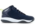 AND1 Men's The Drive Mid Shoe - Navy/Yellow/Wihte