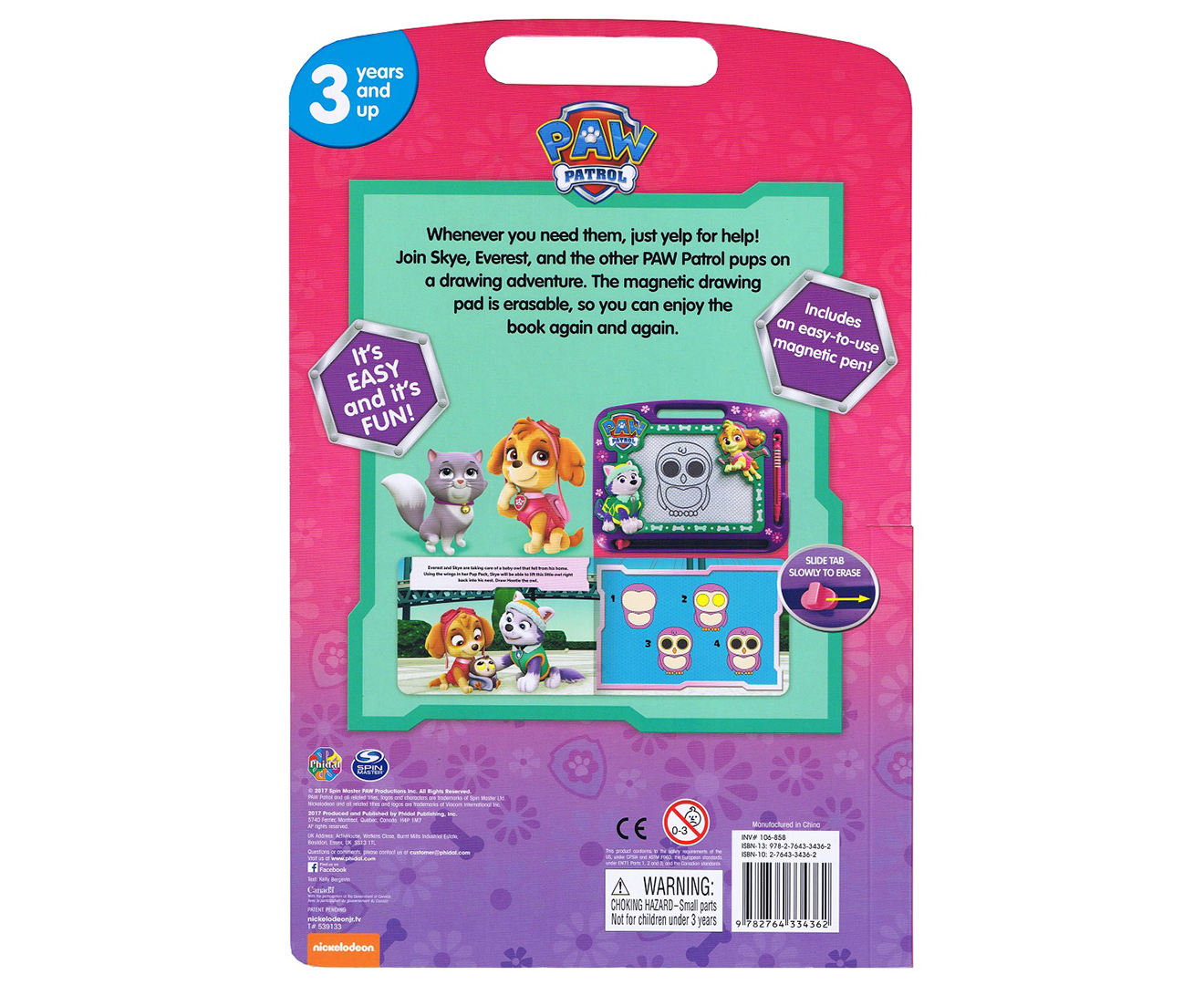 Paw Patrol Learning Book w/ Magnetic Drawing Pad | Catch.co.nz