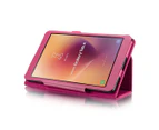 For Samsung Galaxy Tab A 8.0 SM-T380,T385 Case,Lychee Leather Cover,Magenta