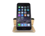 Universal Metal Phone Holder Stand - Compatible with iPhone and Android Smartphones - Desktop Mount Mobile Phone Portable Cradle - Gold - Gold