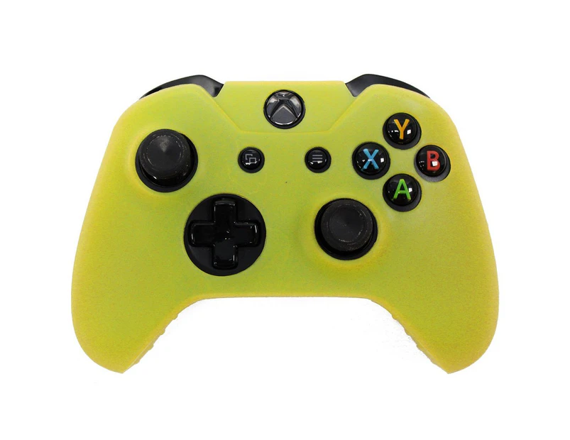REYTID Controller Skin Silicone Protective Rubber Cover Gel Grip Case - Compatible with Microsoft Xbox One Gamepad - Yellow