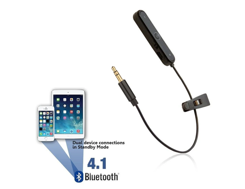REYTID Bluetooth Adapter Compatible with V-Moda CrossFade M-100 & M-80 & LP2 Headphones - Wireless Converter Receiver On-Ear Earphones - Black