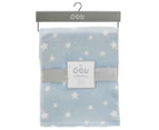 CoCaLo 75x100cm Bamboo Cot Blanket - Blue Stars