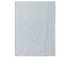 CoCaLo 75x100cm Bamboo Cot Blanket - Blue Stars