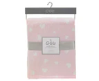CoCaLo 75x100cm Bamboo Cot Blanket - Pink Hearts