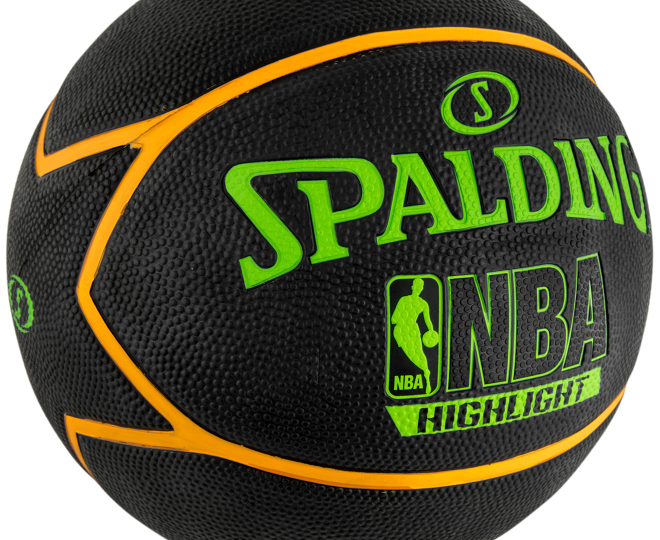 Spalding Size 7 NBA Highlight Outdoor Basketball - Green/Orange | Catch ...
