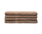 Bambury Egyptian Cotton Hand Towels - 4 Pack - 650GSM - 40cm x 70cm - Latte