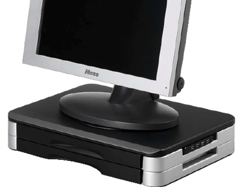 Aurora Monitor/Printer Stand Plus - Includes 4 Port USB & 2 Drawers