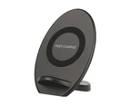 Black Full Ellipse Fast Wireless Charger For iPhone XS,X,8/8PLUS,Note 8,S9,PLUS