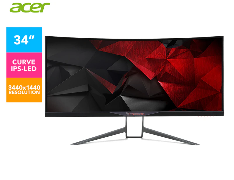 Acer Predator X34 Curved 34-Inch G-Sync IPS Gaming Monitor - Black