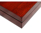 Wooden cufflink box high gloss cherry