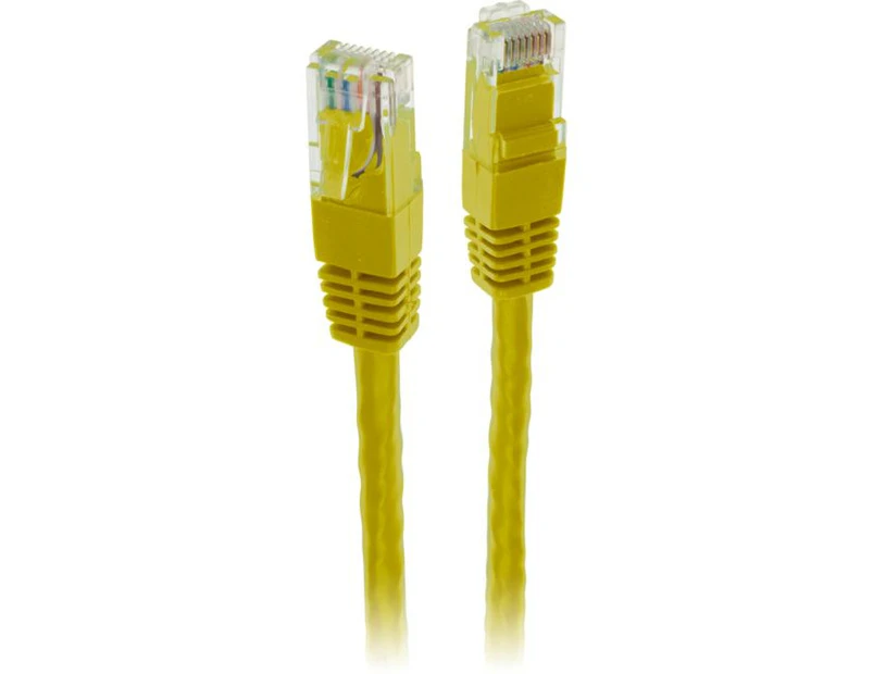 PRO2 LC6696Y  10M Yellow Cat6 Patch Lead   Quality Cable Material  10M YELLOW CAT6 PATCH LEAD