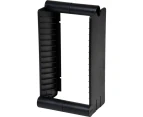 FISCHER PLASTIC 1A052BK  15 Unit Bluray Rack / Stand Blu-Ray -   Designed To Fit Into Audio Cabinets and Shelves or Can Be Mounted On