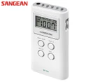 Sangean DT120 Personal Radio w/ Earphones - White