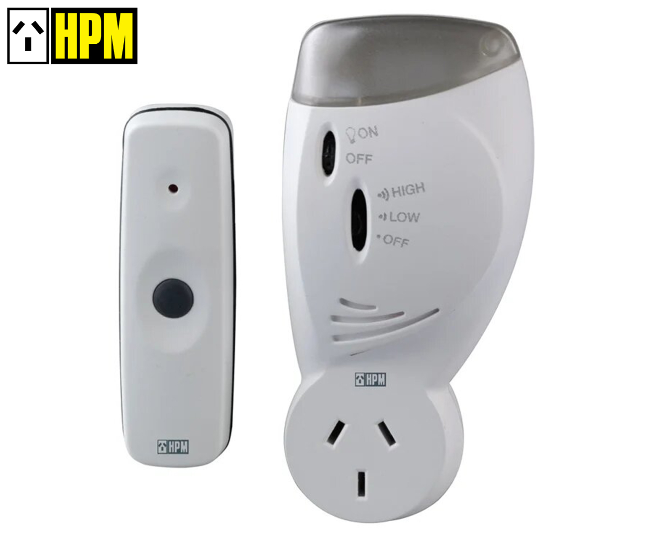 HPM D641/PIFL 240V Wireless Door Chime w/ Flashing Light | Catch.com.au