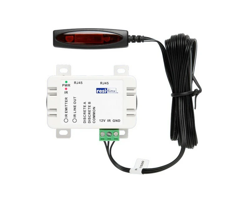 RESI-LINX RLIR505  IR Target and Junction Box Foxtel Compatible Discrete IR   Frequency Range: 20Khz-200Khz  IR TARGET & JUNCTION BOX