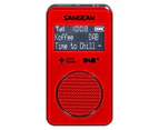 Sangean DAB+ FM-RDS Pocket Radio - Red
