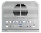 Sangean RCR-5 Digital Alarm Clock Radio - Silver/White