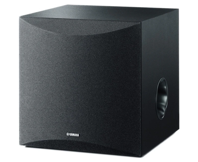 YAMAHA NSSW050  8" 100W Active Subwoofer  ZY88390  New Twisted Flare Port  8" 100W ACTIVE SUBWOOFER