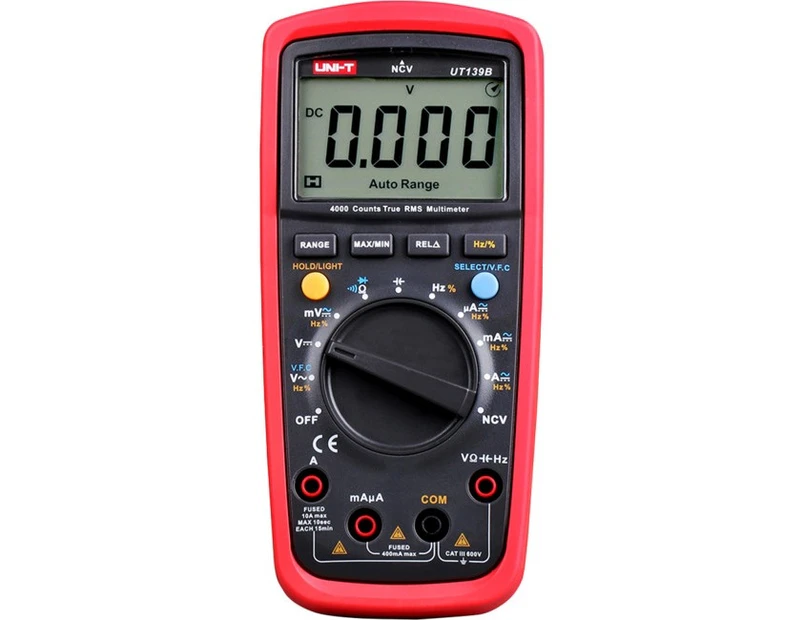 UNI-T UT139B  True-Rms Digital Multimeter   Display Count 4000  TRUE-RMS DIGITAL MULTIMETER