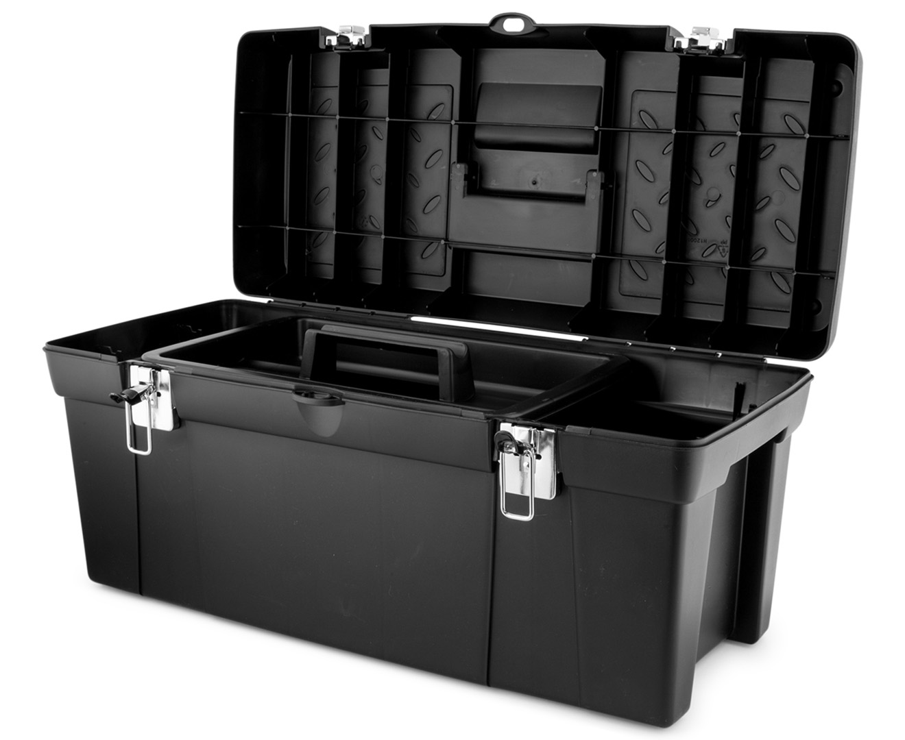 Stanley 24-Inch Tool Box w/ Tool Tray - Black | Catch.com.au