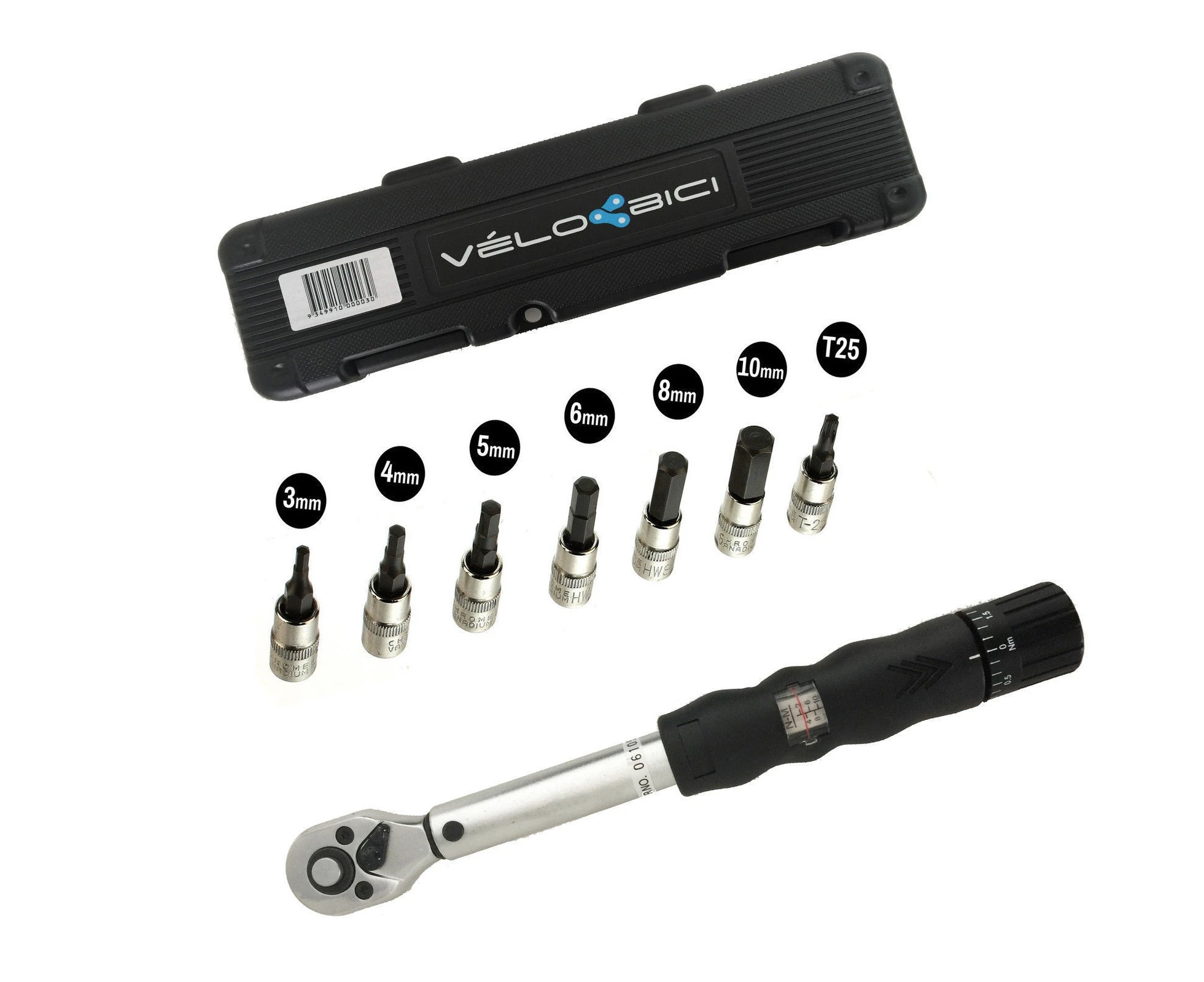 Velobici Torque Wrench Set In Box (1/4" 3-14Nm) Adjustable Micrometer Bicycle Bike Car a must for carbon bikes