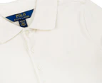Polo Ralph Lauren Youth Peplum Polo Shirt (7-12 Years) - Olympia Cream