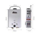 Devanti Gas Hot Water Heater Portable Shower Camping LPG Outdoor Instant 4WD SR
