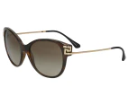 Versace Unisex Cat Eye Sunglasses - Gold/Havana