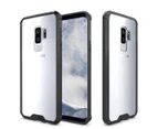 For Samsung Galaxy S9 PLUS Back Case,Shockproof Transparent Armour Cover,Black